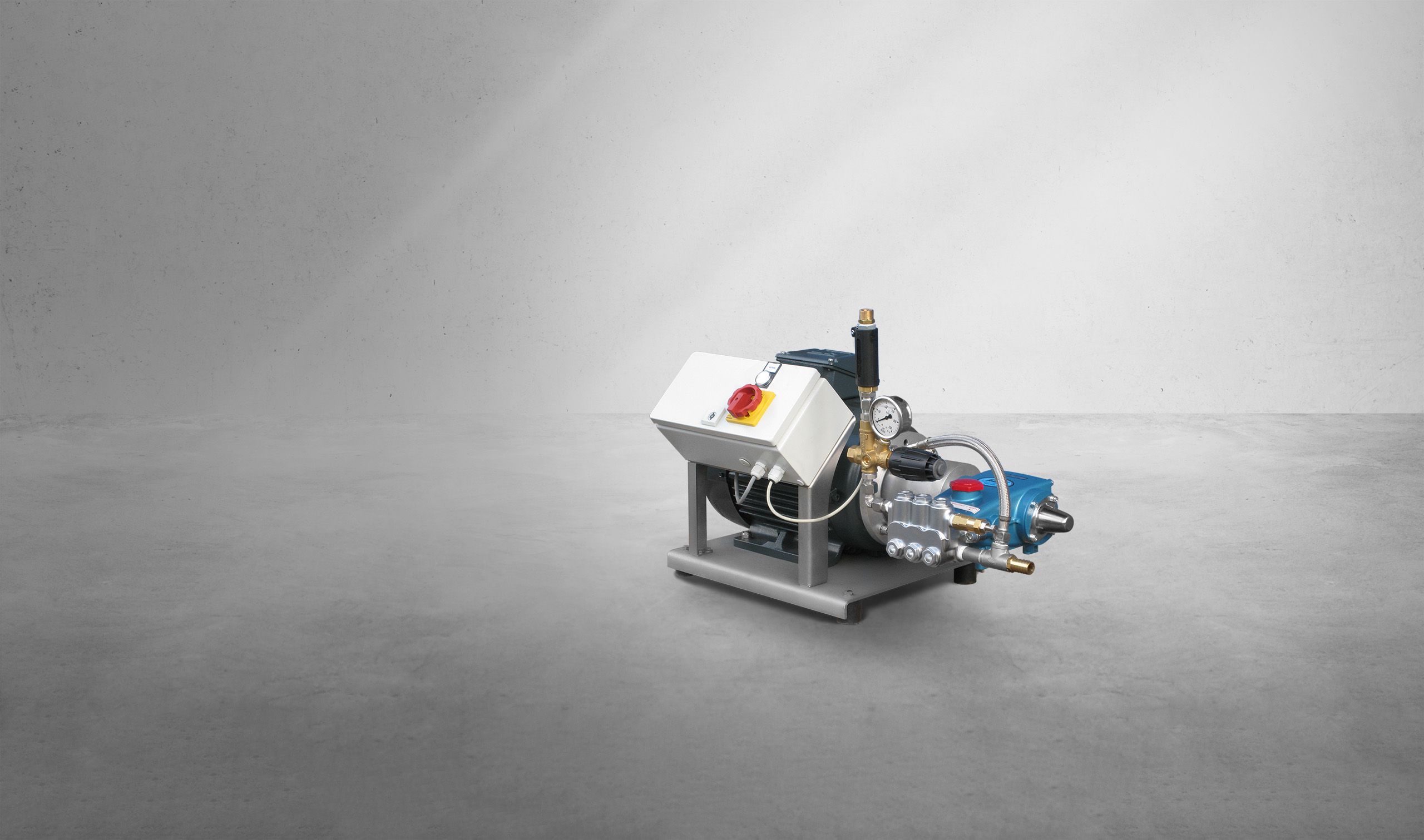 Stationary high pressure cleaner